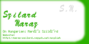 szilard maraz business card